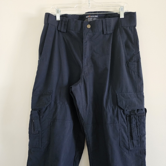 5.11 Men's Navy Blue Taclite Pro Ripstop Pants 34x32 - Picture 15 of 15